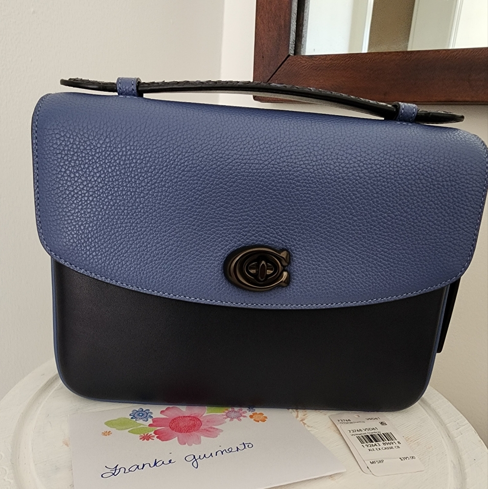 Coach Cassie Crossbody With Snakeskin Detail NWT